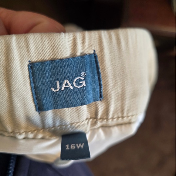 Jag Jeans On The Go Skort Taupe Size 16 NEW Plus 5 Pocket Style Stretch Waist - Picture 8 of 9